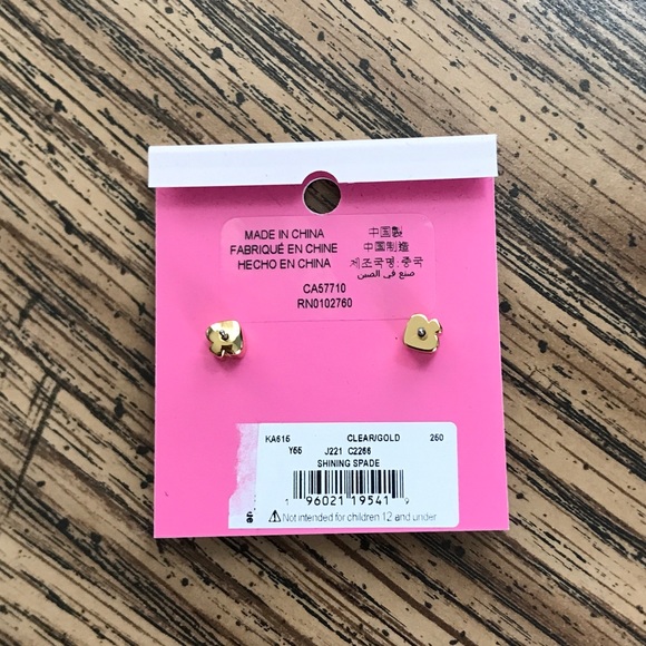 ♠️Kate Spade Heart Earrings NWT - Picture 4 of 4